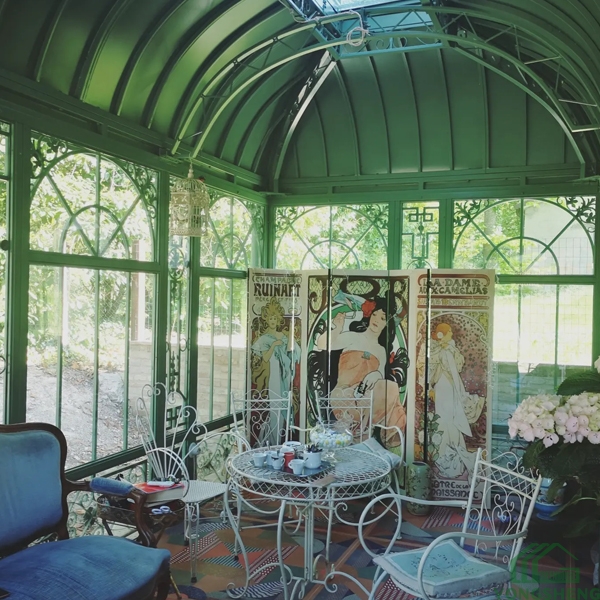 luxury Victorian glass greenhouse conservatory